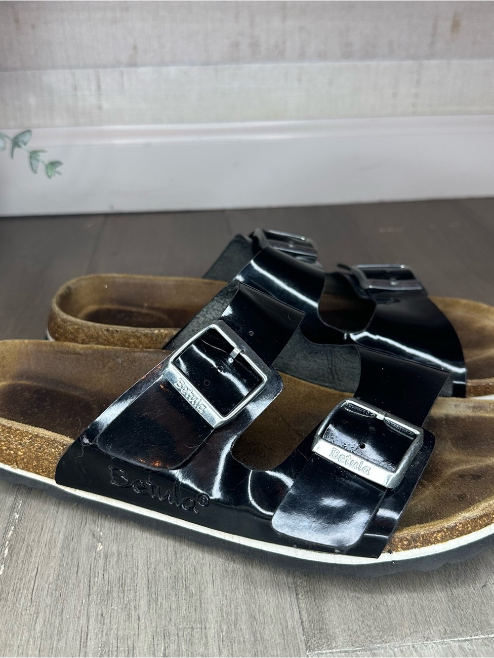 Birkenstock Betula Patent Leather Sandals 10 - Picture 2 of 12